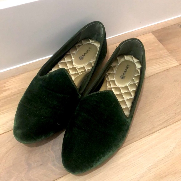 Birdies green velvet loafers - Picture 3 of 4